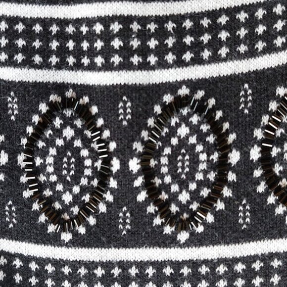 Black, White and Purple Cardigan Size 2X - Picture 9 of 11